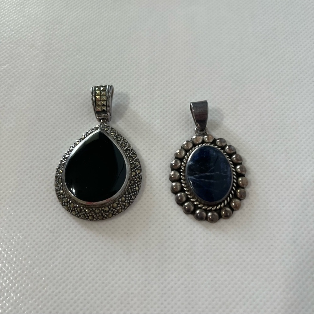 2 Pendants Stamped 925 Bundle